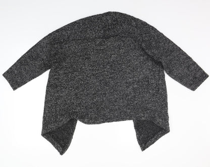 Womens UK Size M Divided Grey Cardigan Jumper