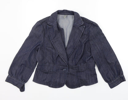 Womens UK Size L VILLA Blue Jacket