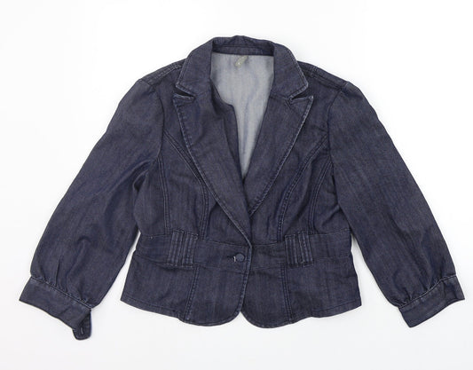 Womens UK Size L VILLA Blue Jacket