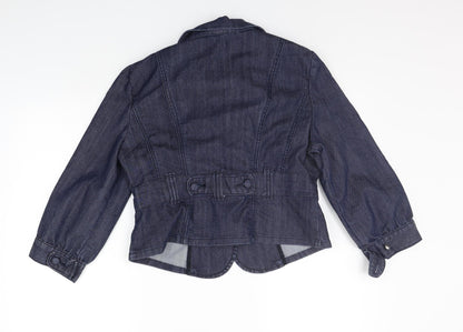 Womens UK Size L VILLA Blue Jacket