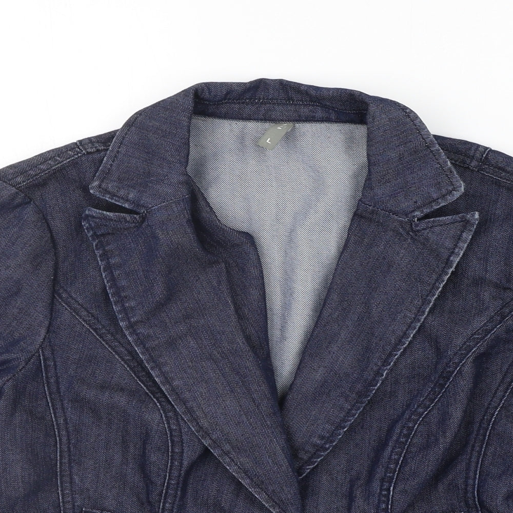 Womens UK Size L VILLA Blue Jacket