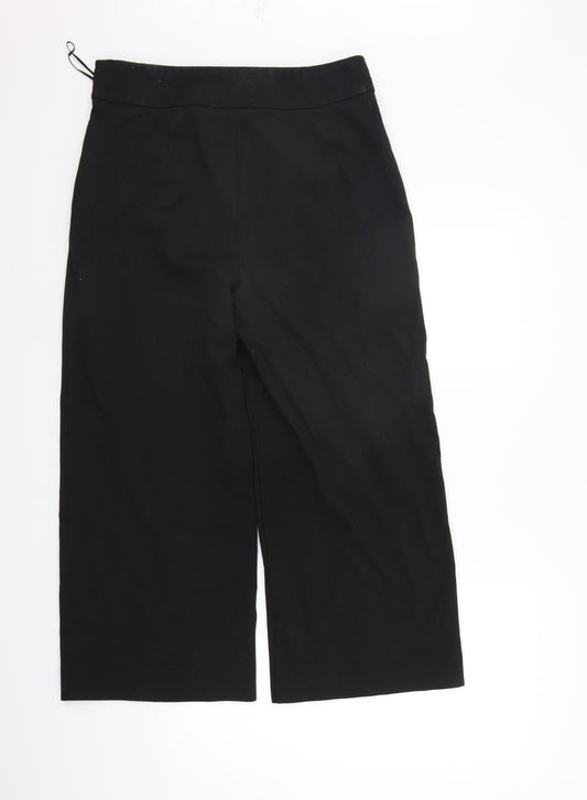Womens UK Size 12 Marks and Spencer Regular Fit  Black Trousers