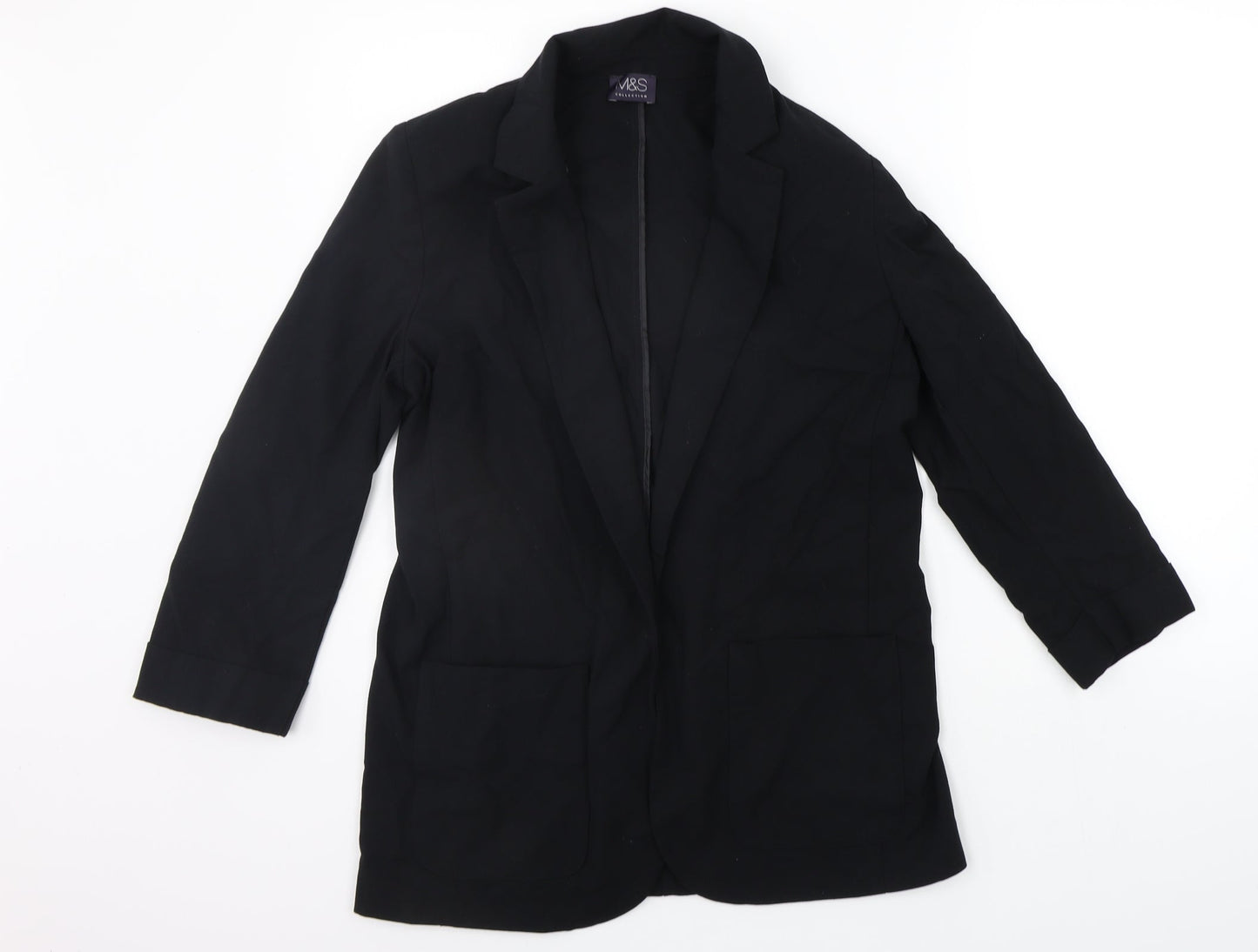 Womens UK Size 10 Marks and Spencer Black Cardigan Jumper