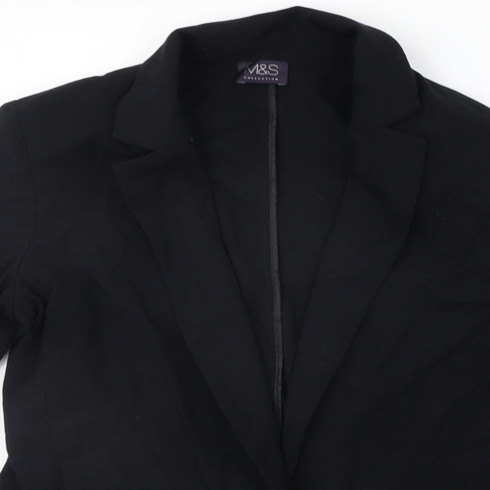 Womens UK Size 10 Marks and Spencer Black Cardigan Jumper
