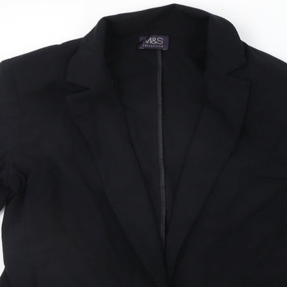Womens UK Size 10 Marks and Spencer Black Cardigan Jumper