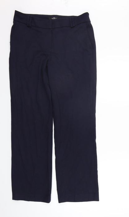 Womens UK Size 10 NEXT Regular Fit  Blue Trousers