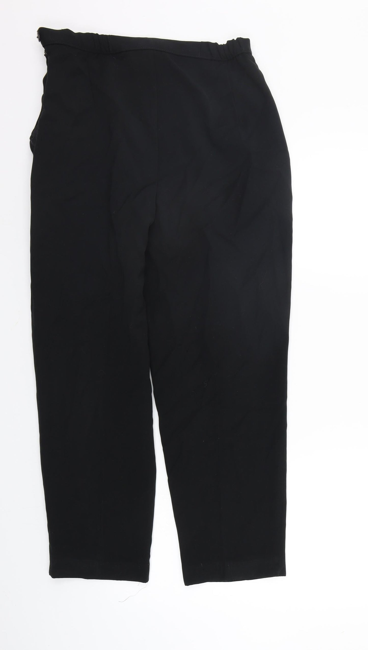 Womens UK Size 10 Marks and Spencer Regular Fit  Black Trousers