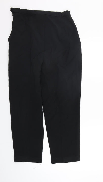 Womens UK Size 10 Marks and Spencer Regular Fit  Black Trousers