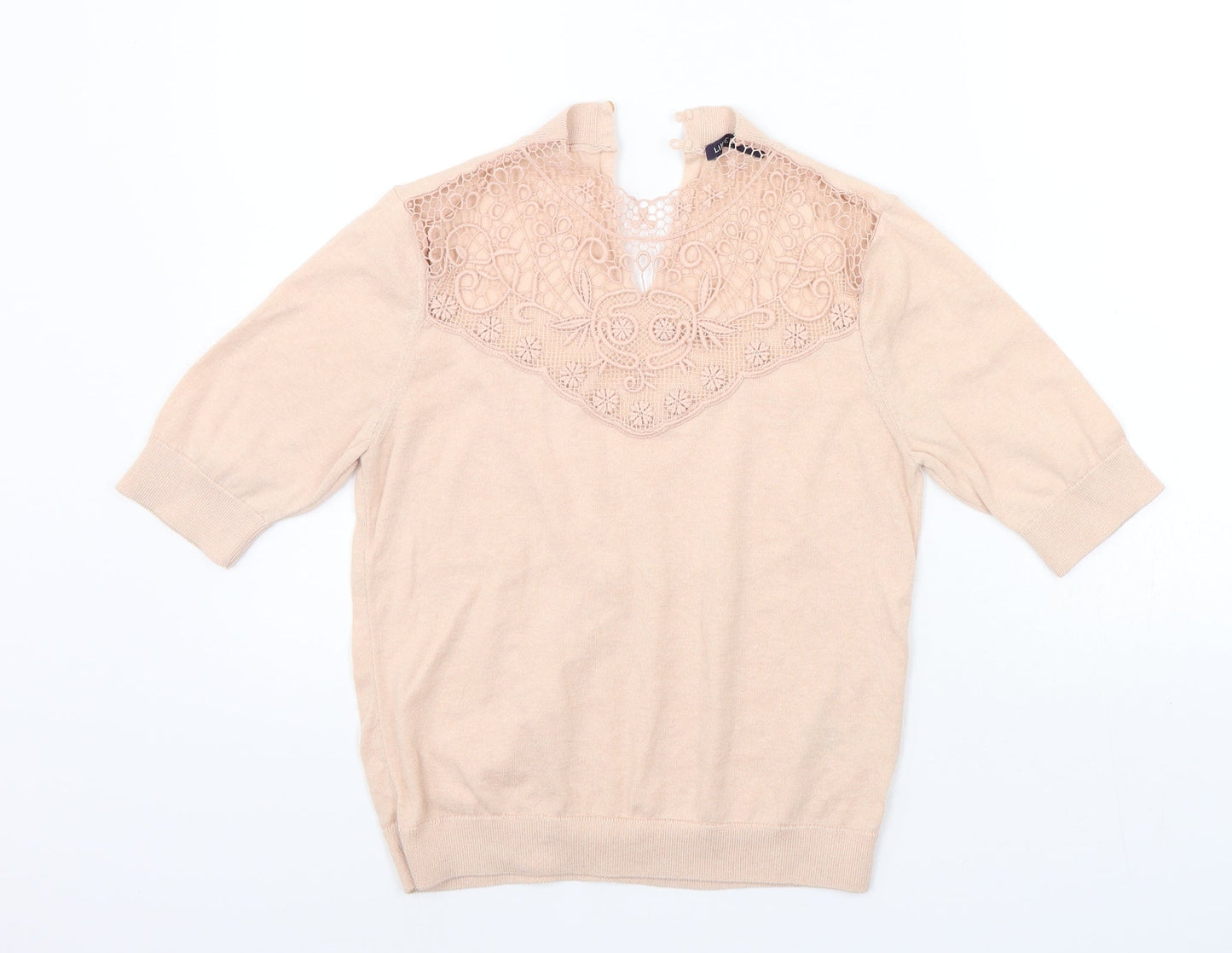 Womens UK Size 10 Marks and Spencer Beige Pullover Jumper