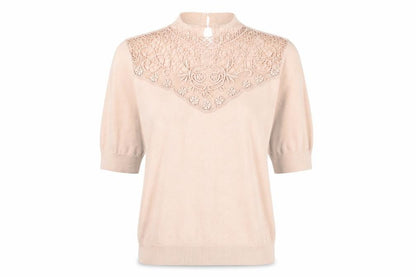 Womens UK Size 10 Marks and Spencer Beige Pullover Jumper