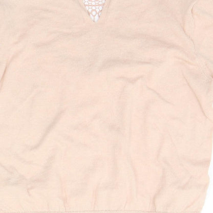 Womens UK Size 10 Marks and Spencer Beige Pullover Jumper