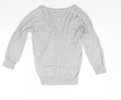 Womens UK Size 8 Atmosphere Grey Cardigan Jumper