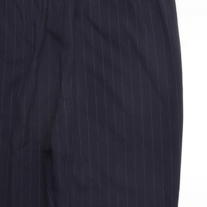 BONMARCHE Womens Blue Striped  Trousers  Size 16 L24 in - Elastic Waist Band