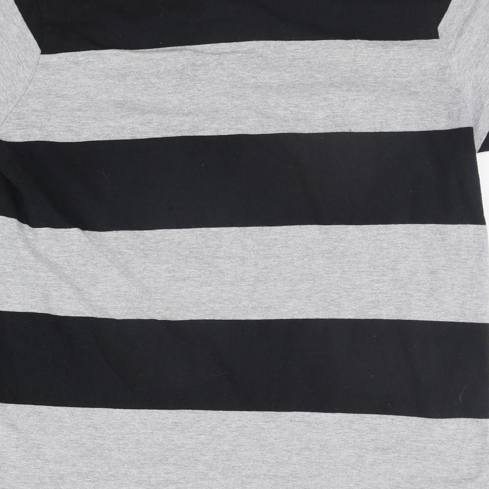 Celtic Football Club Womens Black Striped  Basic Polo Size S