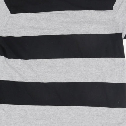 Celtic Football Club Womens Black Striped  Basic Polo Size S