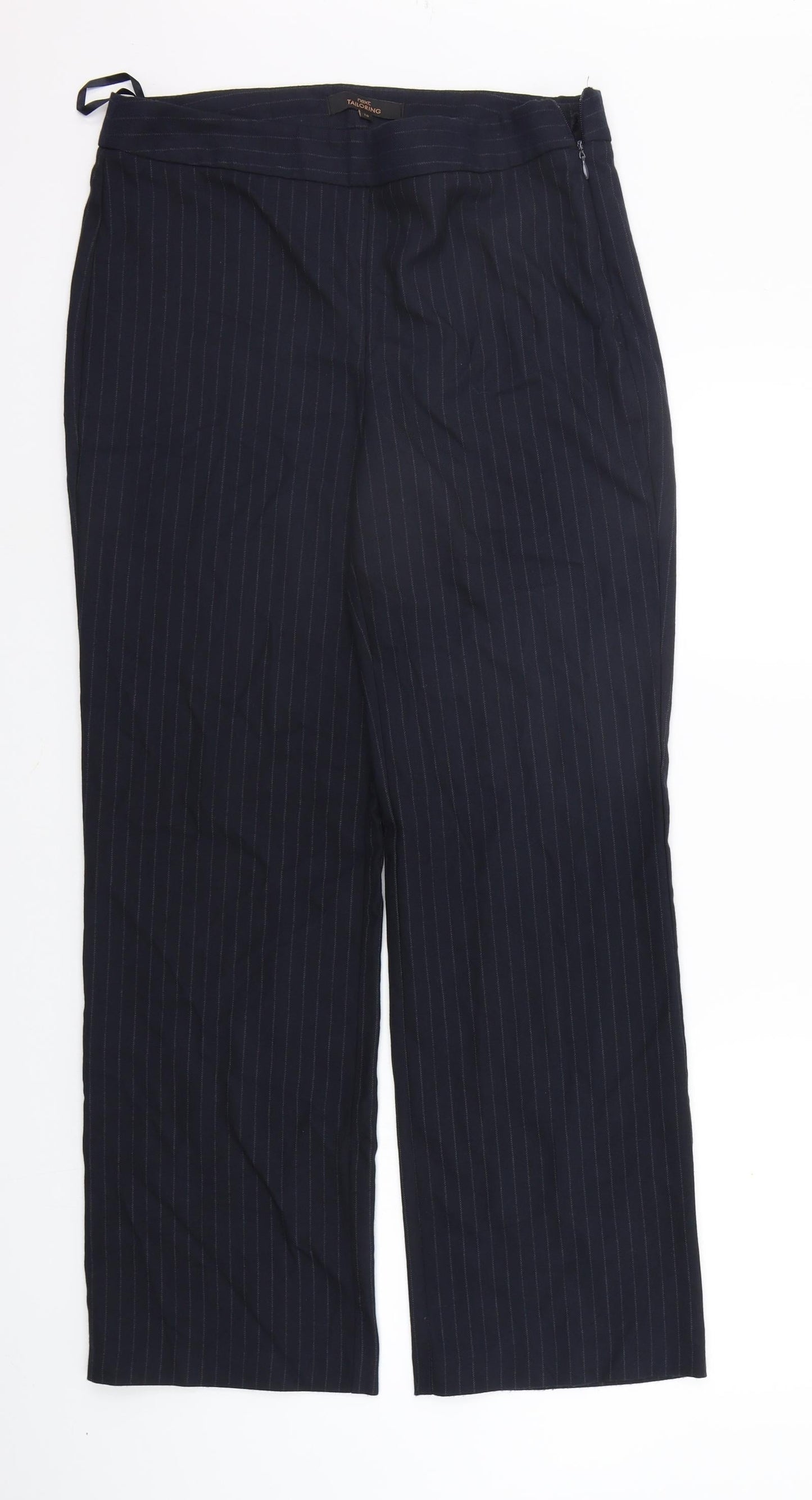 Womens UK Size 10 NEXT Relaxed Fit  Blue Trousers