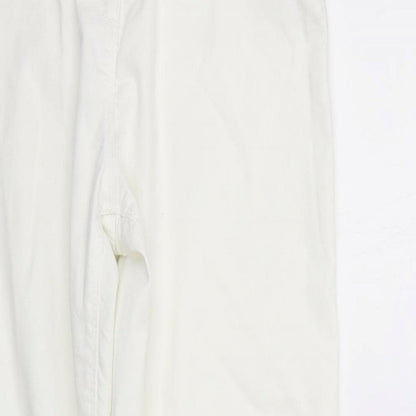 Papaya Womens White   Trousers  Size 12 L26 in
