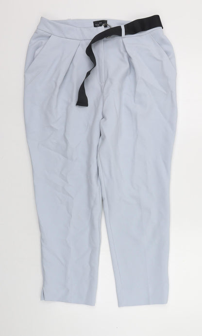 Womens UK Size 12 Topshop Regular Fit  Blue Trousers