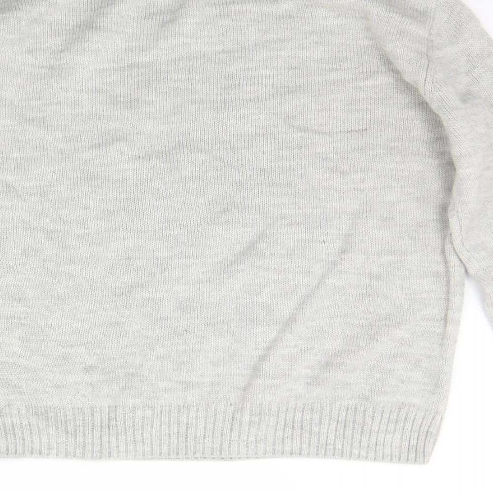 Womens UK Size XS Divided Grey Pullover Jumper
