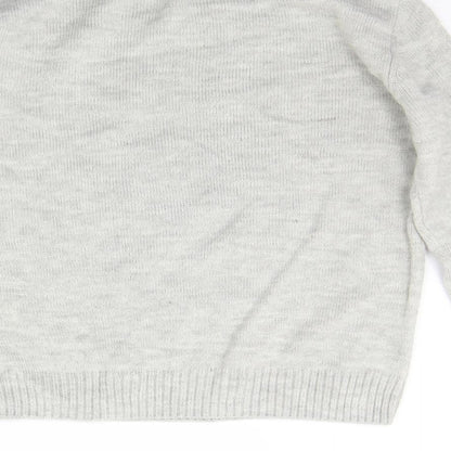 Womens UK Size XS Divided Grey Pullover Jumper