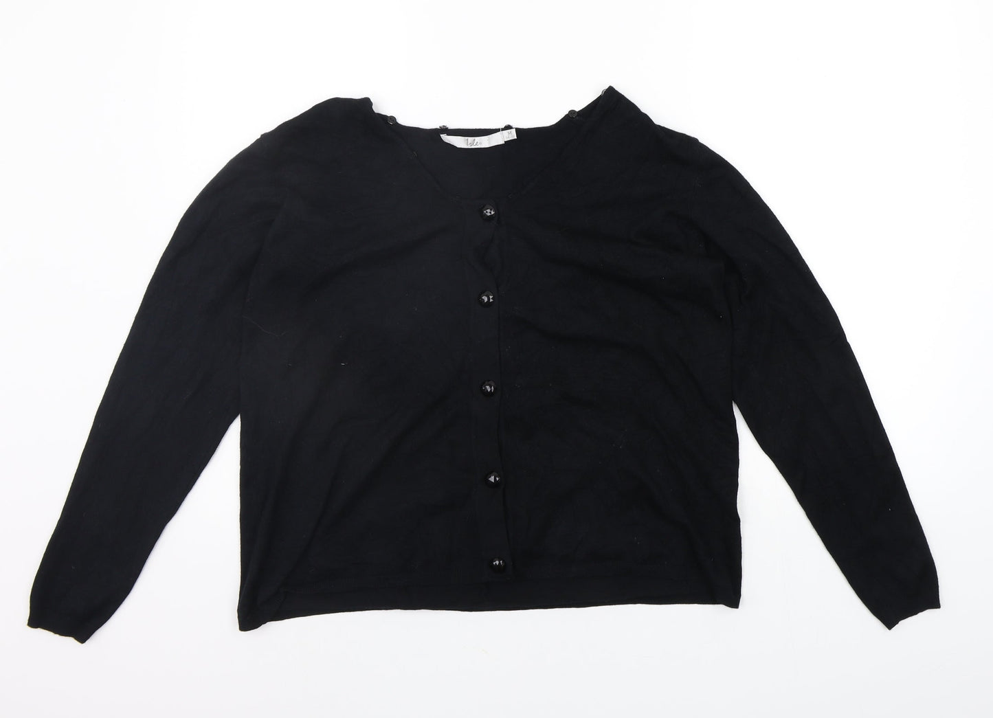 Womens UK Size M ble Black Cardigan Jumper