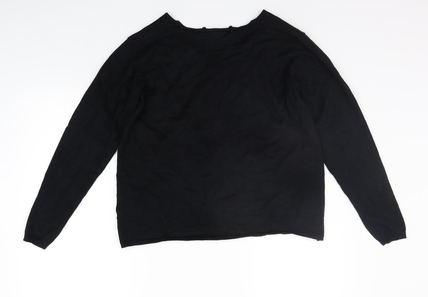 Womens UK Size M ble Black Cardigan Jumper
