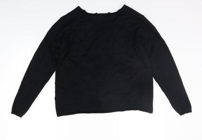 Womens UK Size M ble Black Cardigan Jumper