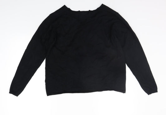 Womens UK Size M ble Black Cardigan Jumper