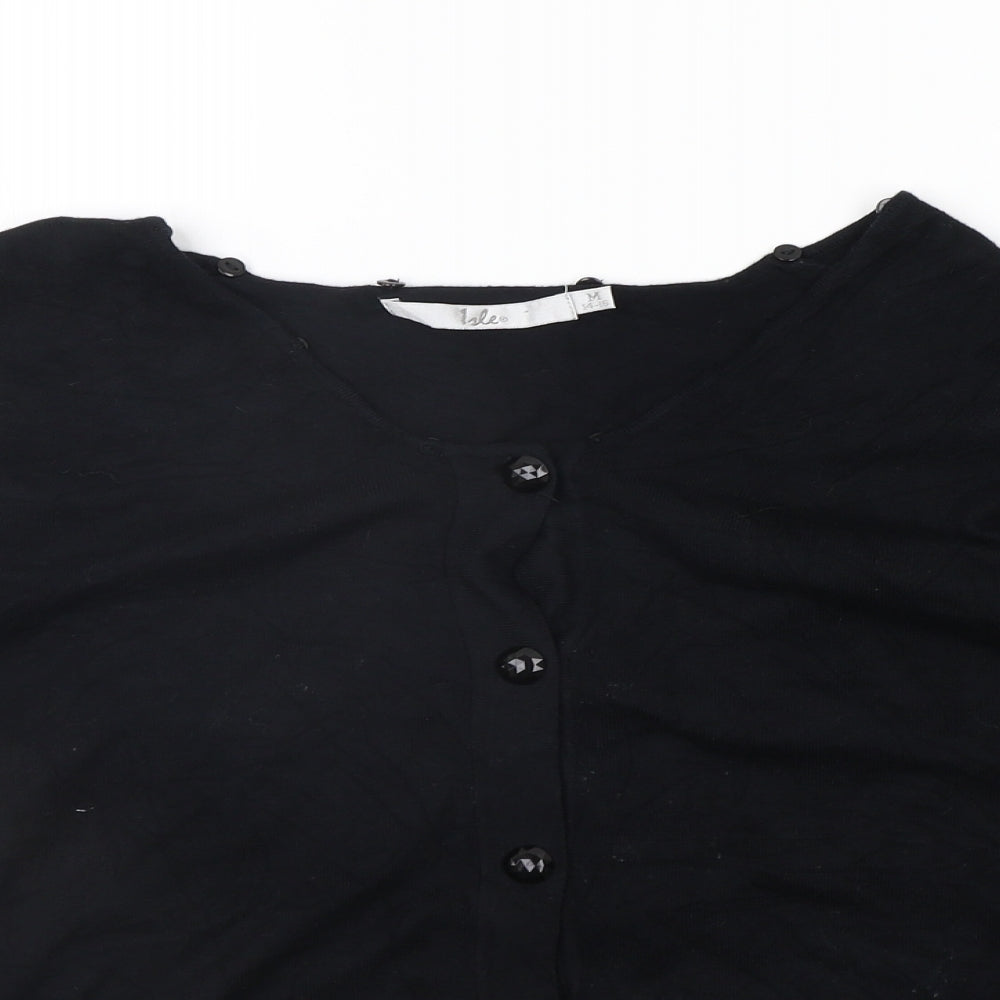 Womens UK Size M ble Black Cardigan Jumper