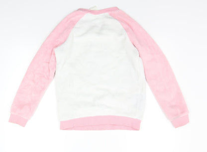 Disney Girls Pink Solid  Top Pyjama Top Size 11-12 Years  - print on front