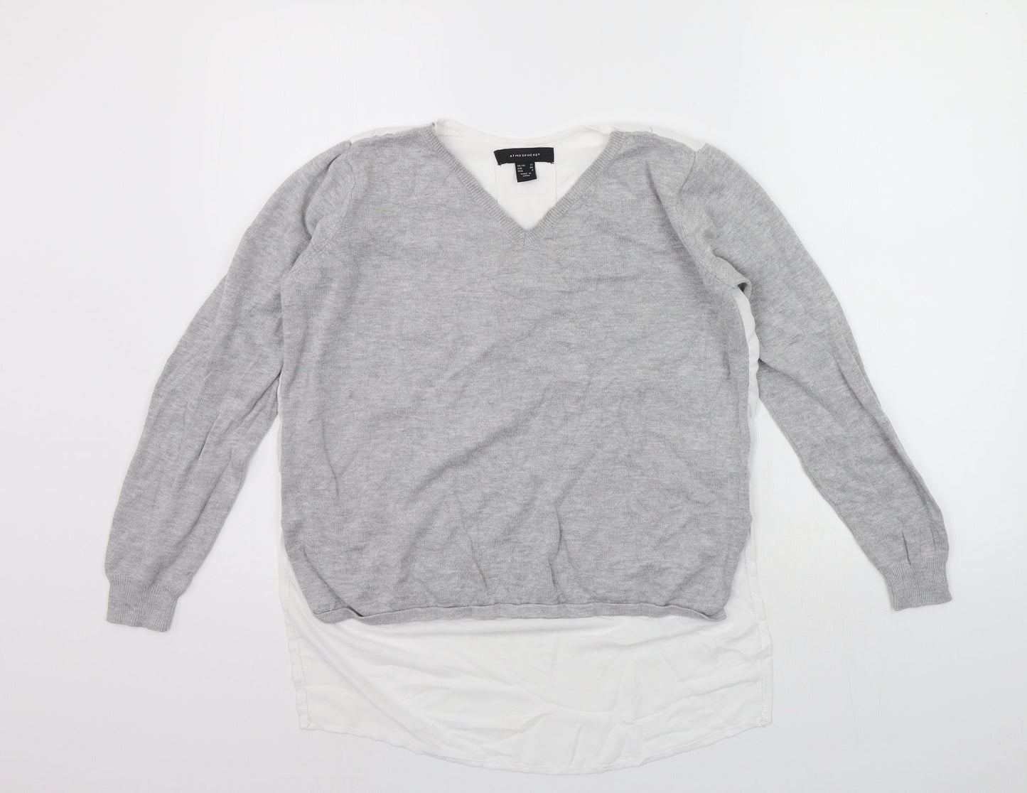 Womens UK Size 12 Atmosphere Grey Pullover Jumper