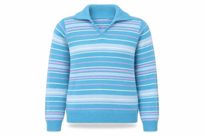Womens UK Size M EWM Blue Pullover Jumper
