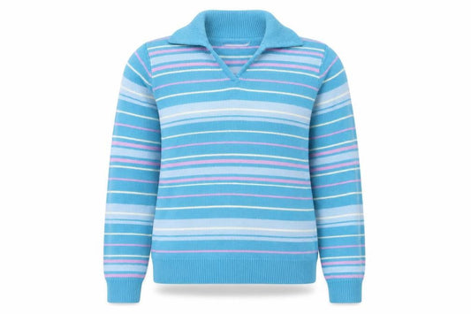 Womens UK Size M EWM Blue Pullover Jumper