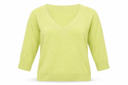 Womens UK Size 16 Atmosphere Yellow Pullover Jumper