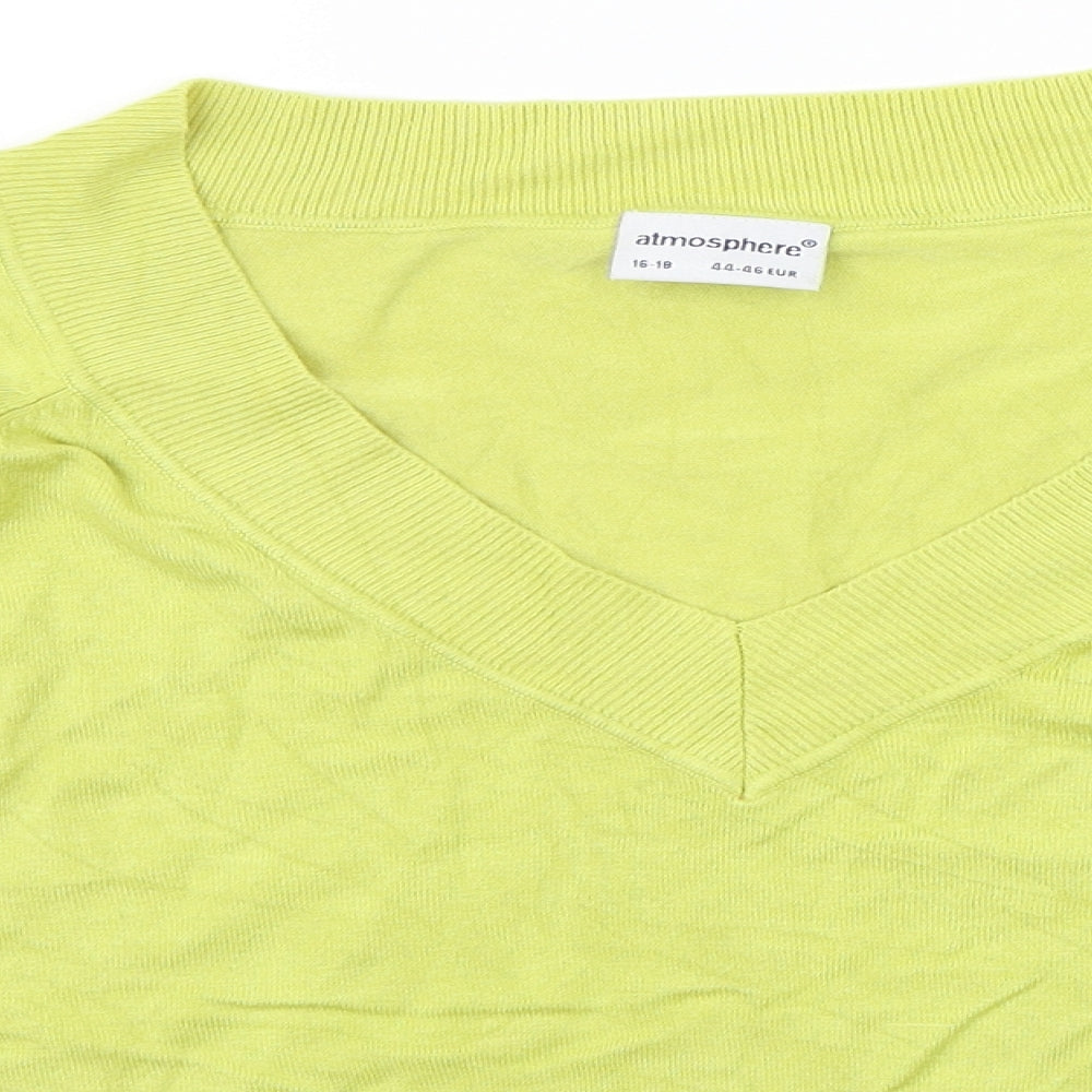 Atmosphere Womens Yellow   Pullover Jumper Size 16