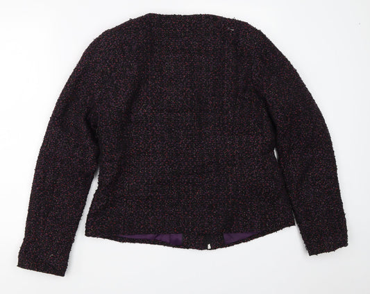 Womens UK Size 12 Marks and Spencer Black Overcoat