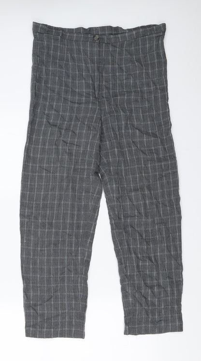 Womens UK Size 30 in Preworn Regular Fit Capri Grey Trousers