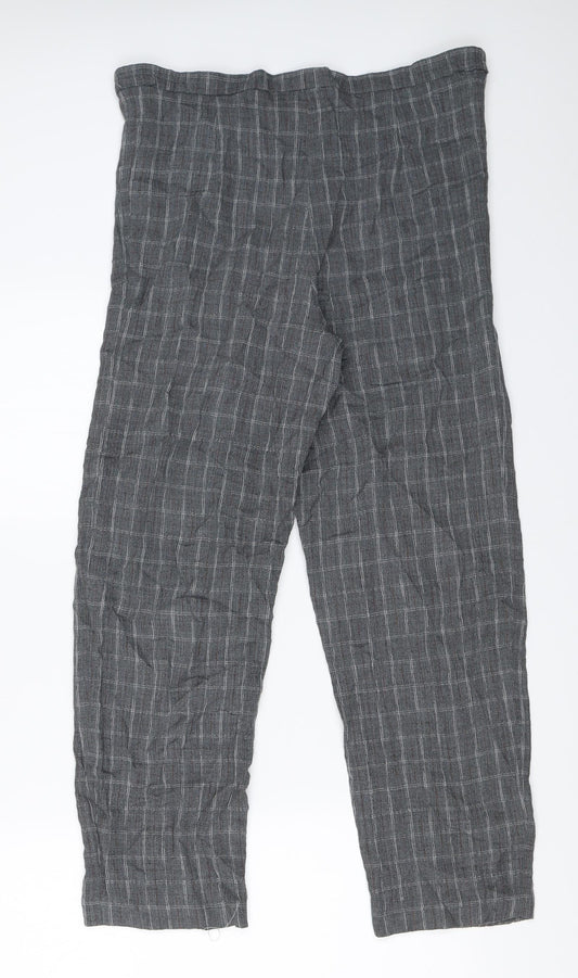 Womens UK Size 30 in Preworn Regular Fit Capri Grey Trousers