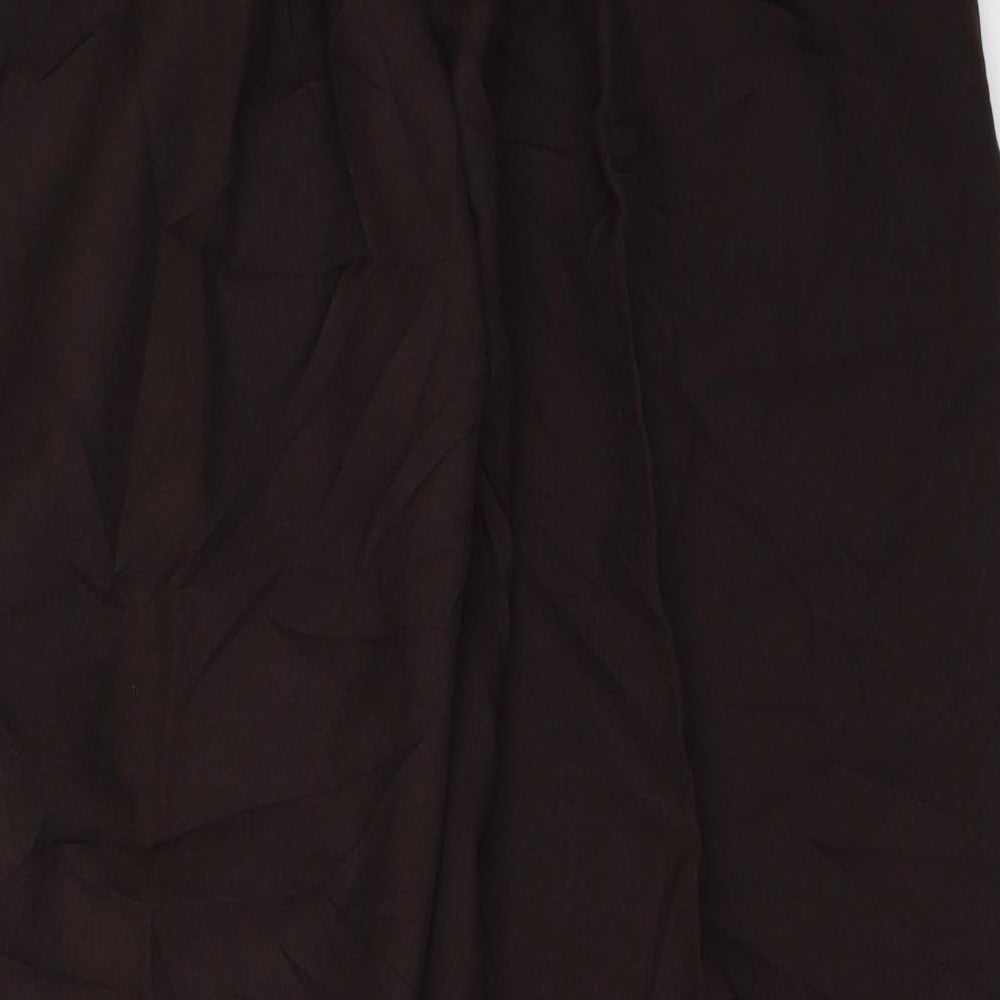 Womens UK Size 24 Preworn Regular Fit  Brown Trousers