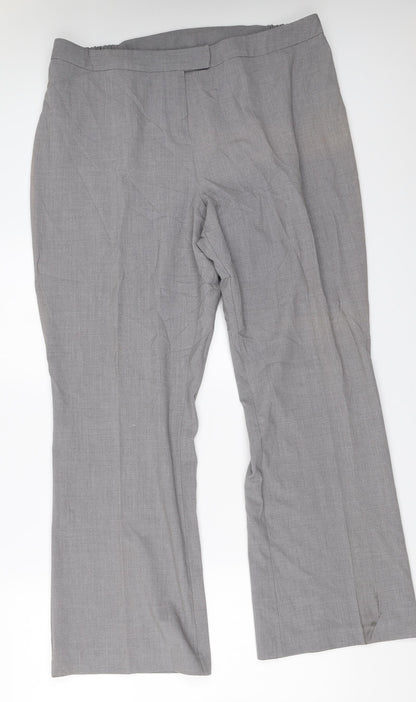Womens UK Size 20 Agenda Regular Fit  Grey Trousers