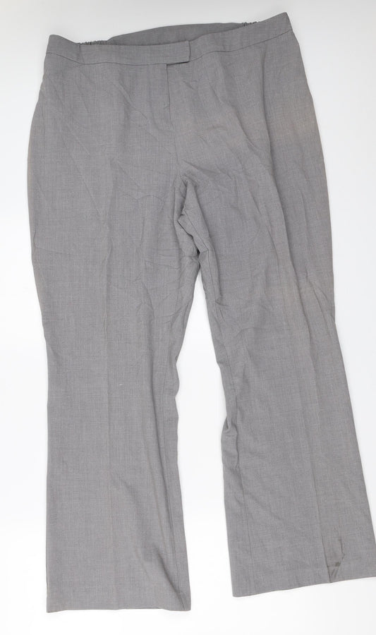 Womens UK Size 20 Agenda Regular Fit  Grey Trousers