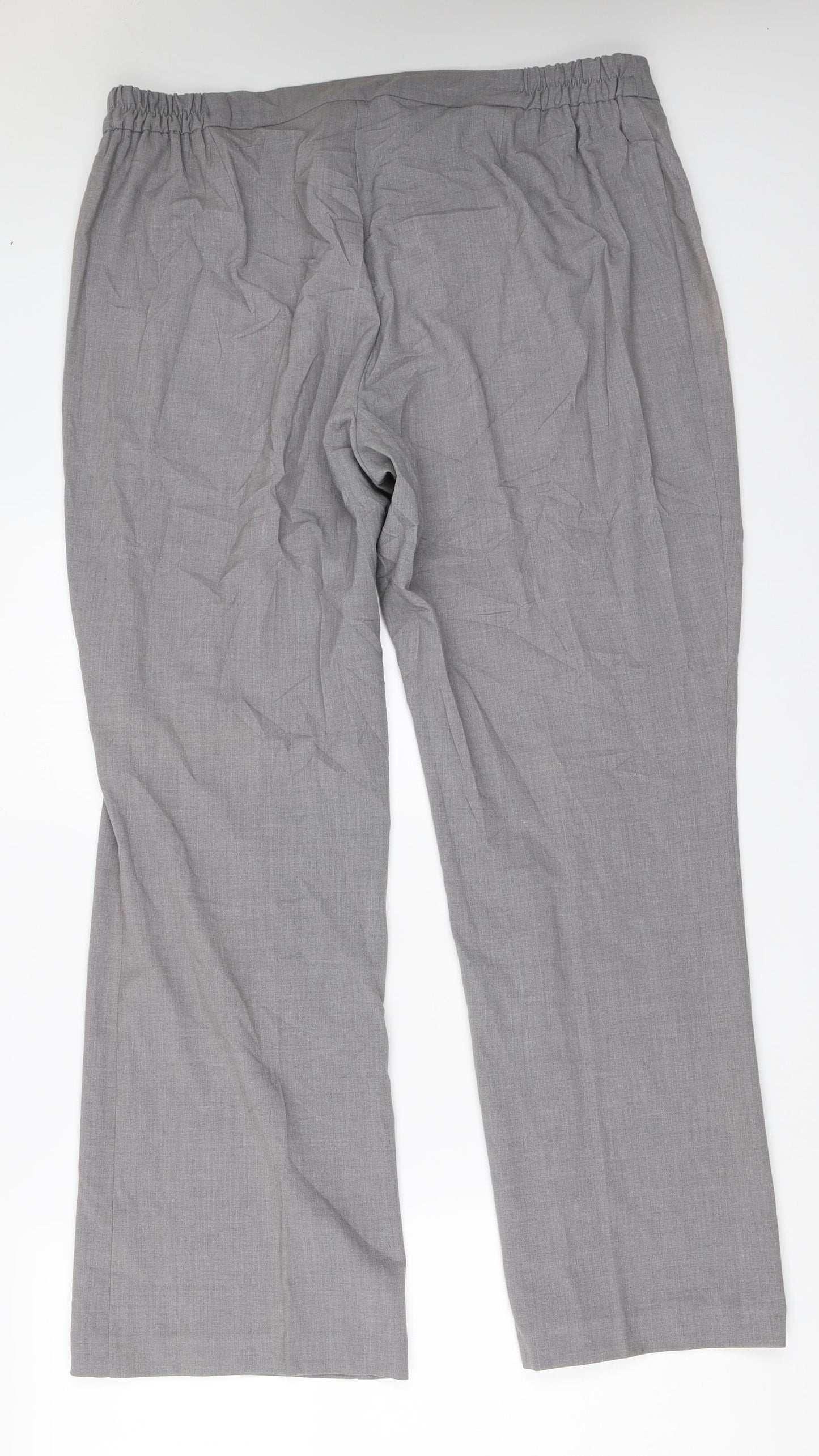 Womens UK Size 20 Agenda Regular Fit  Grey Trousers