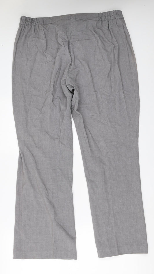 Womens UK Size 20 Agenda Regular Fit  Grey Trousers