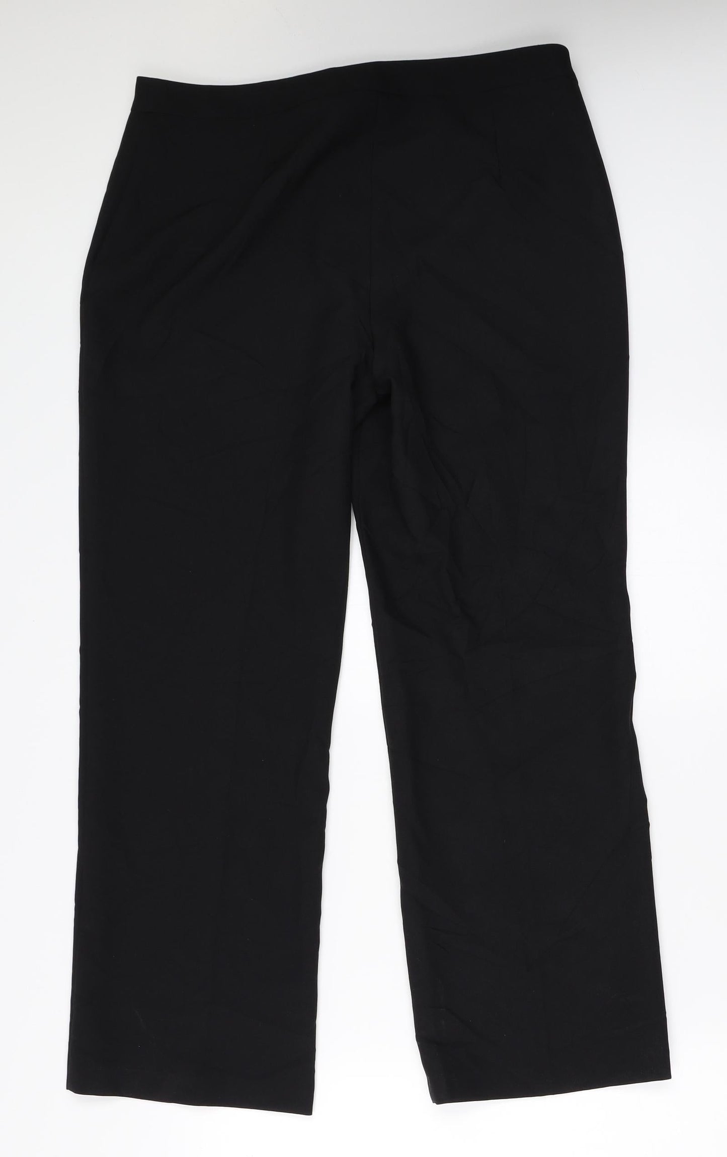 F&F Womens Black   Trousers  Size 12 L27 in