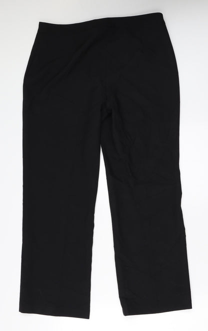 F&F Womens Black   Trousers  Size 12 L27 in