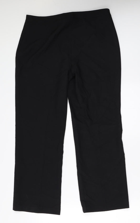 F&F Womens Black   Trousers  Size 12 L27 in