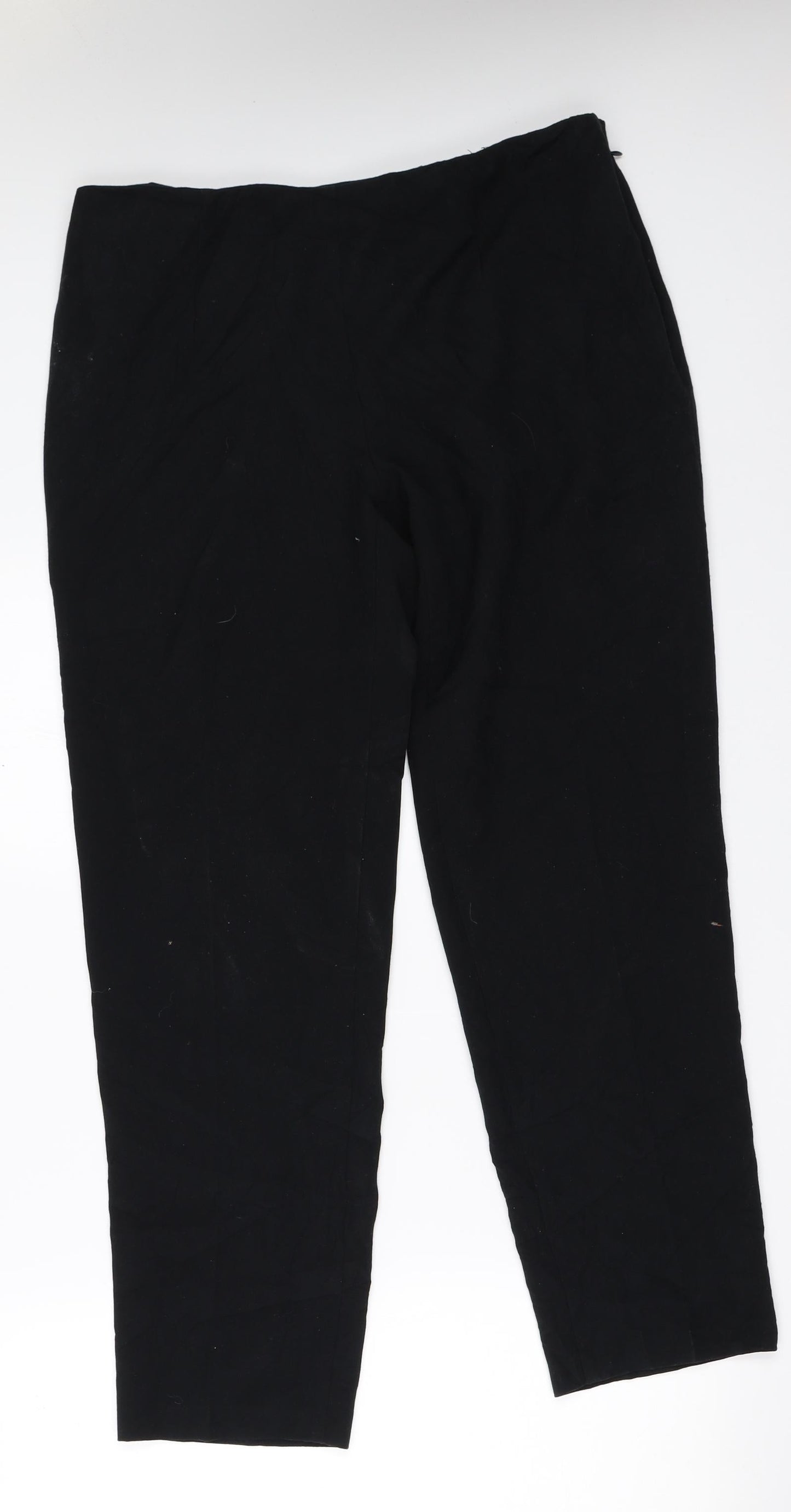 Womens UK Size 14 Marks and Spencer Regular Fit  Black Trousers