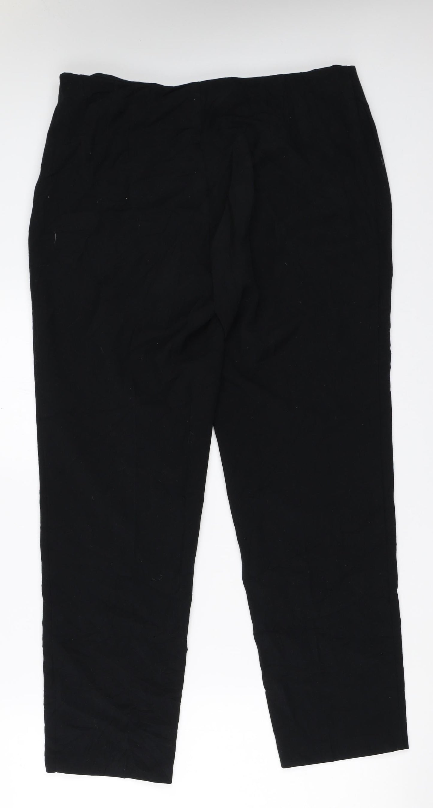Womens UK Size 14 Marks and Spencer Regular Fit  Black Trousers
