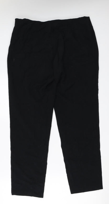 Womens UK Size 14 Marks and Spencer Regular Fit  Black Trousers