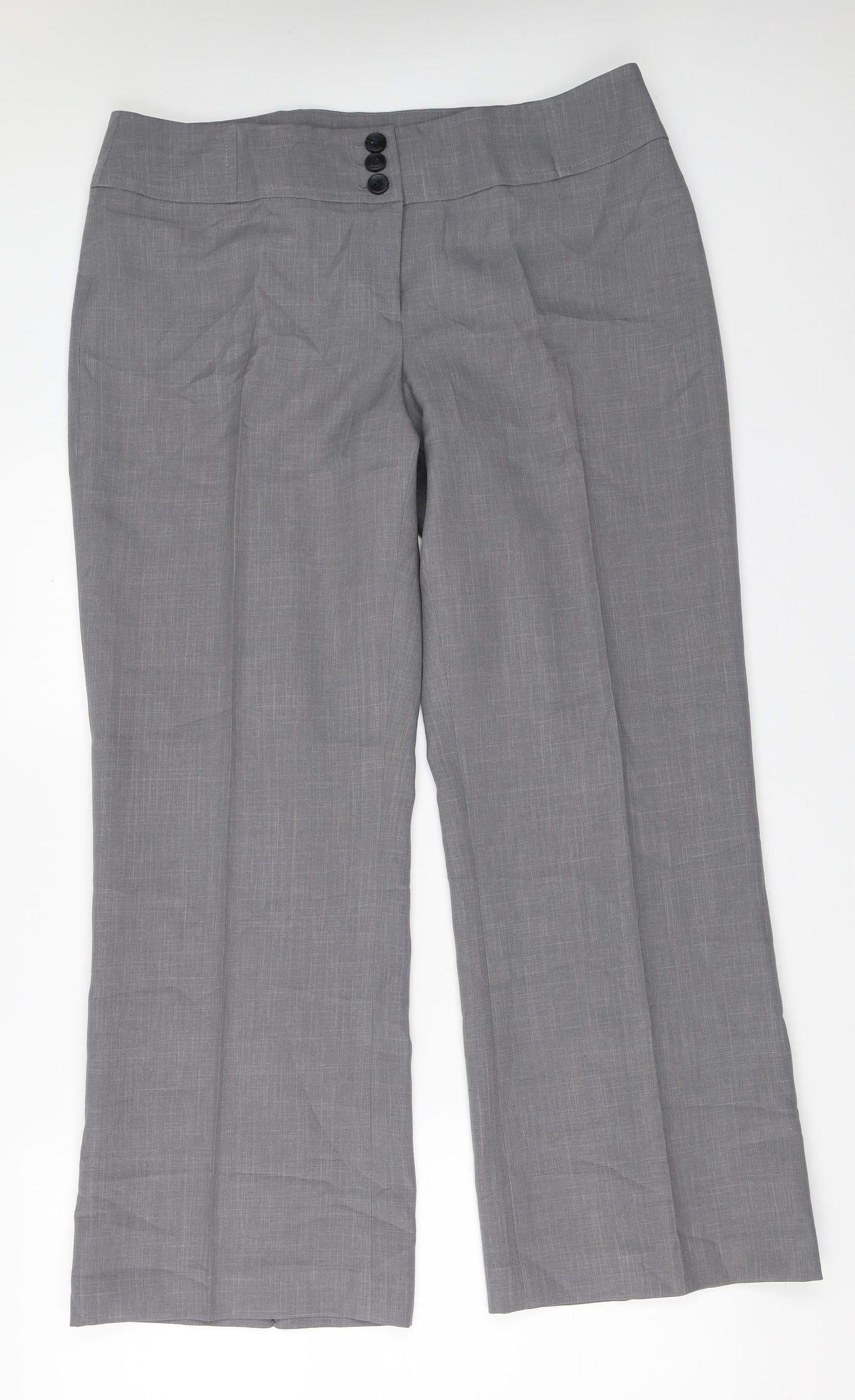 Debenhams Womens Grey   Trousers  Size 16 L29 in